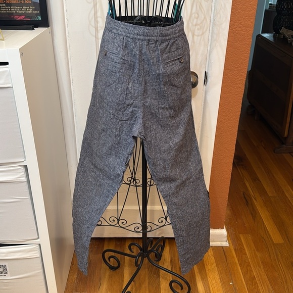 J Crew Drawstring Linen Pants-Sz L - Picture 4 of 8